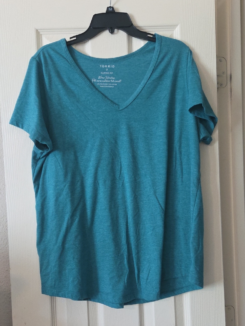 Torrid Teal V-Neck Tee Top
